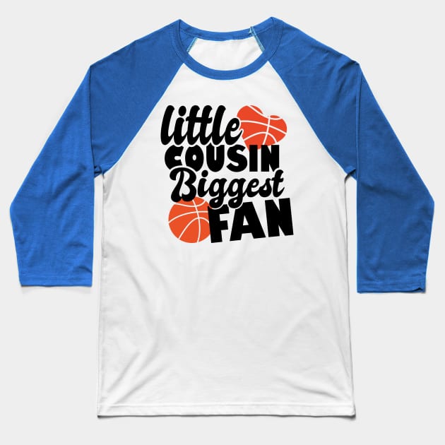 little cousin biggest fan - basketball lover Baseball T-Shirt by artdise